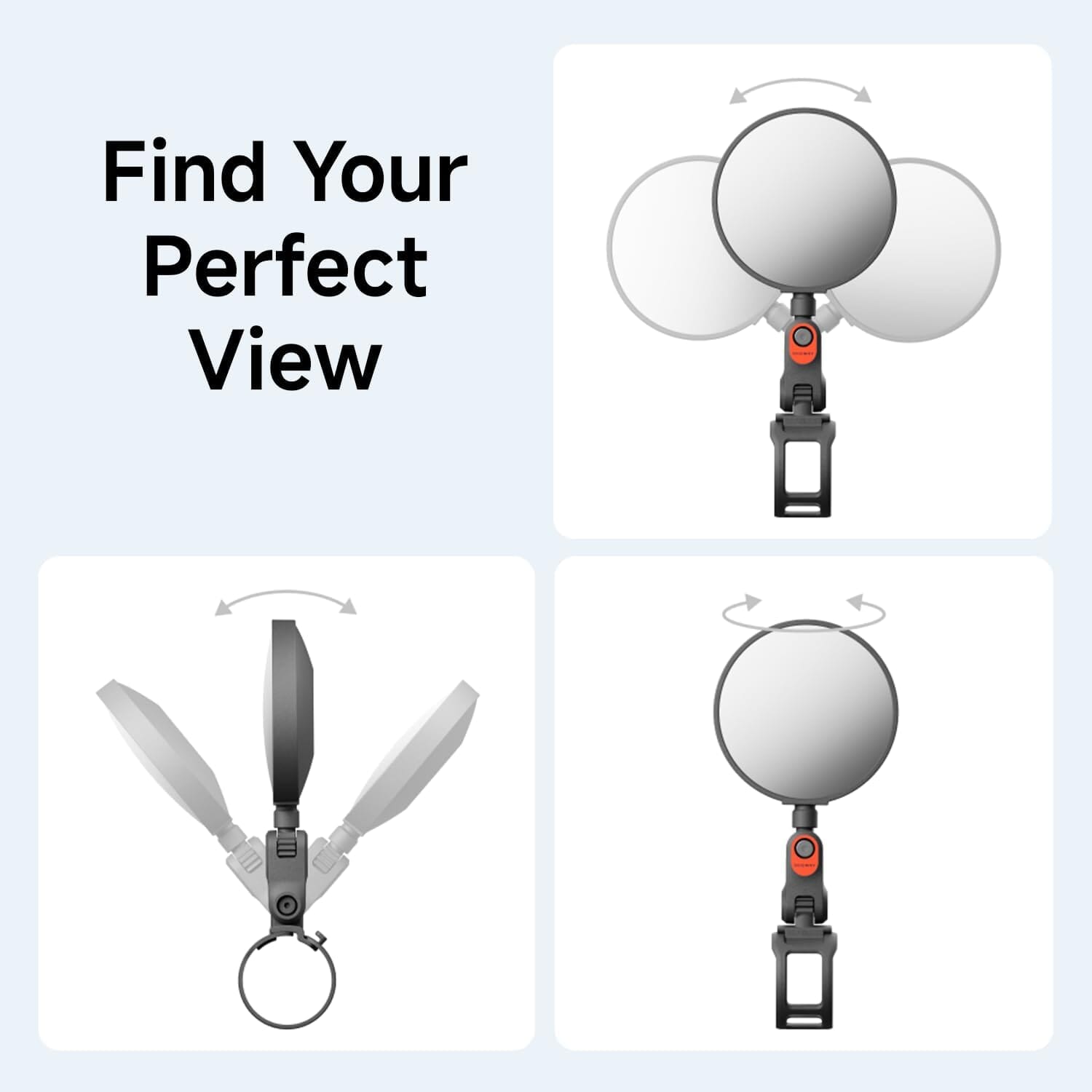 Ninebot Electric Scooter Rear-view Mirror Vehicle Rear View Mirror Ornaments OwensAssetFund Gifts 