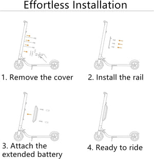 Ninebot External Battery Pack for ES1/ES2/ES4 Electric Kick Scooters Batteries & Chargers OwensAssetFund Gifts 