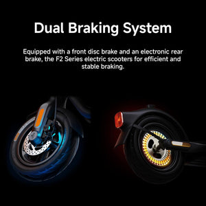 Ninebot F2 Electric Scooter Bundle, Up to 20 MPH Commuter E-Scooters Segway 