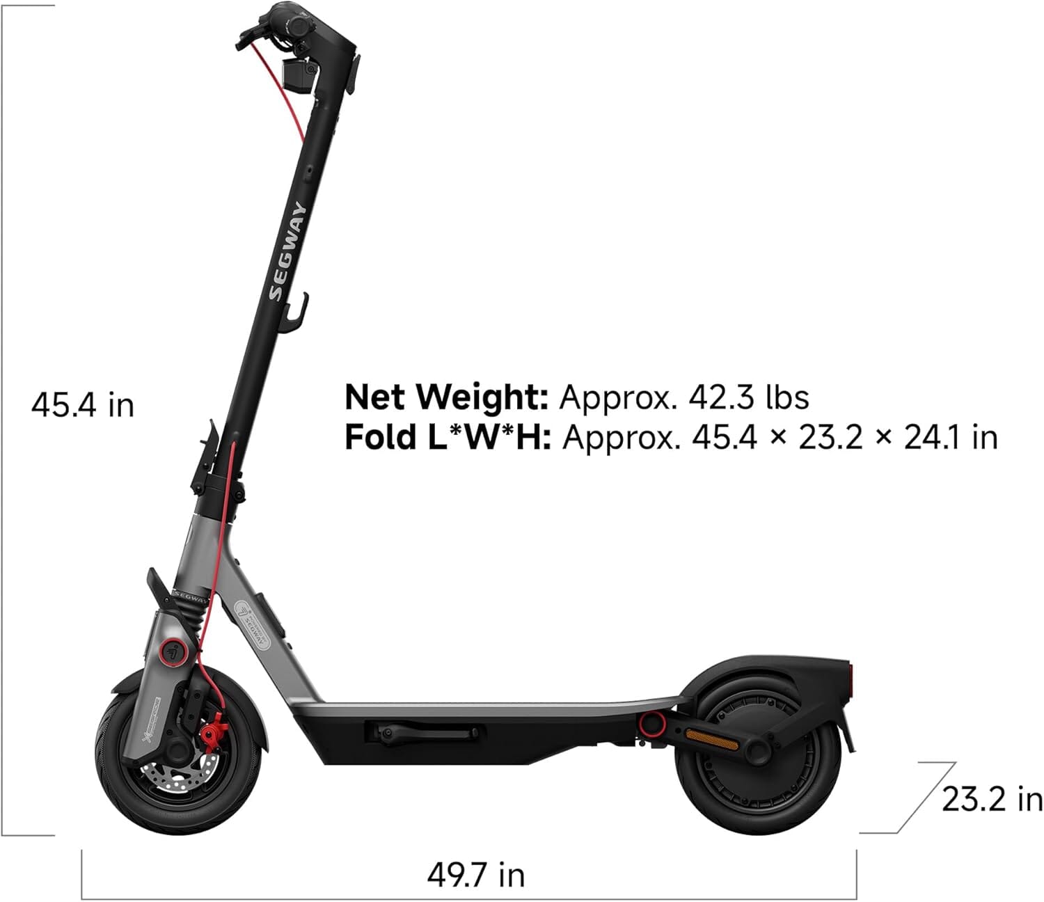Ninebot F3 Electric Scooter Bundle, up to 20 MPH, 44-Mile Range E-Scooters Segway 