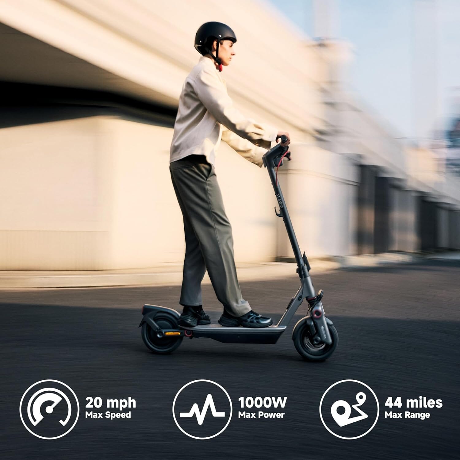 Ninebot F3 Electric Scooter Bundle, up to 20 MPH, 44-Mile Range E-Scooters Segway 