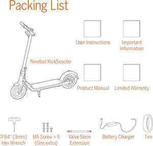 Ninebot Kick Scooter F30 Electric Scooter Commuter E-Scooters Segway 