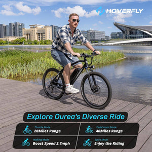 OUREA 26" Electric Bike Electric Bikes HOVERFLY 