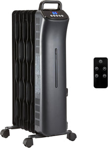 Portable Radiator Heater with Remote Control 1500W, Black Heating Radiators OwensAssetFund Gifts 