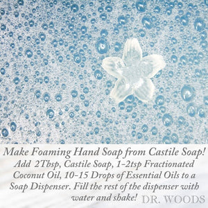 Pure Peppermint Liquid Castile Soap with Organic Shea Butter, 32 Ounce (Pack of 2) Bath Additives Dr. Woods 