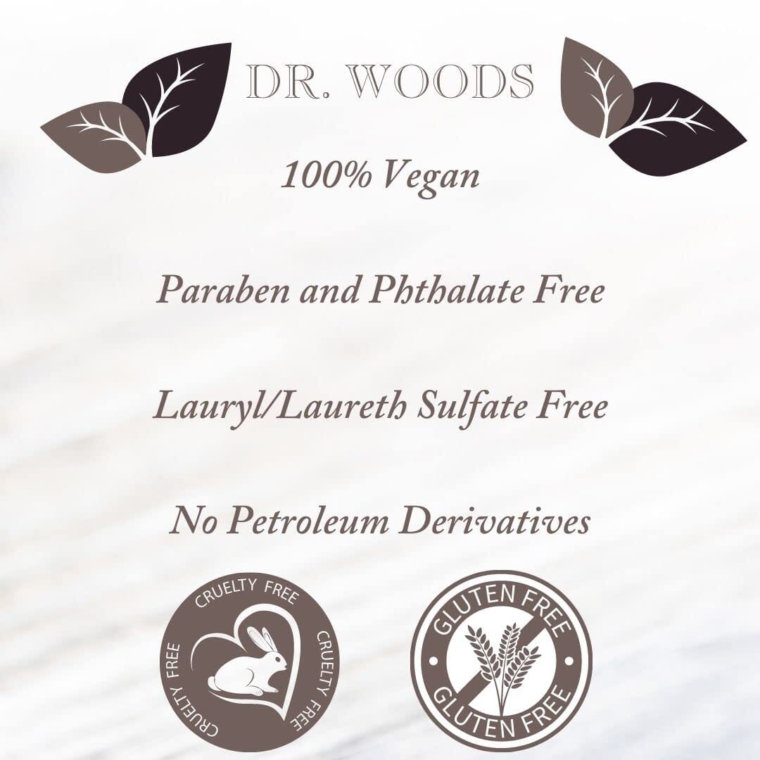 Pure Peppermint Liquid Castile Soap with Organic Shea Butter, 32 Ounce (Pack of 2) Bath Additives Dr. Woods 