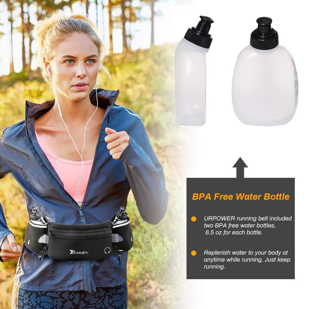 Running Hydration Belt with Water Bottles (2 x 175ML) Luggage Number-one 