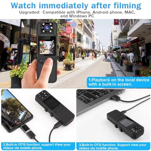 Sixmou Body Camera with Audio and Video Recording Body Camera Sixmou 