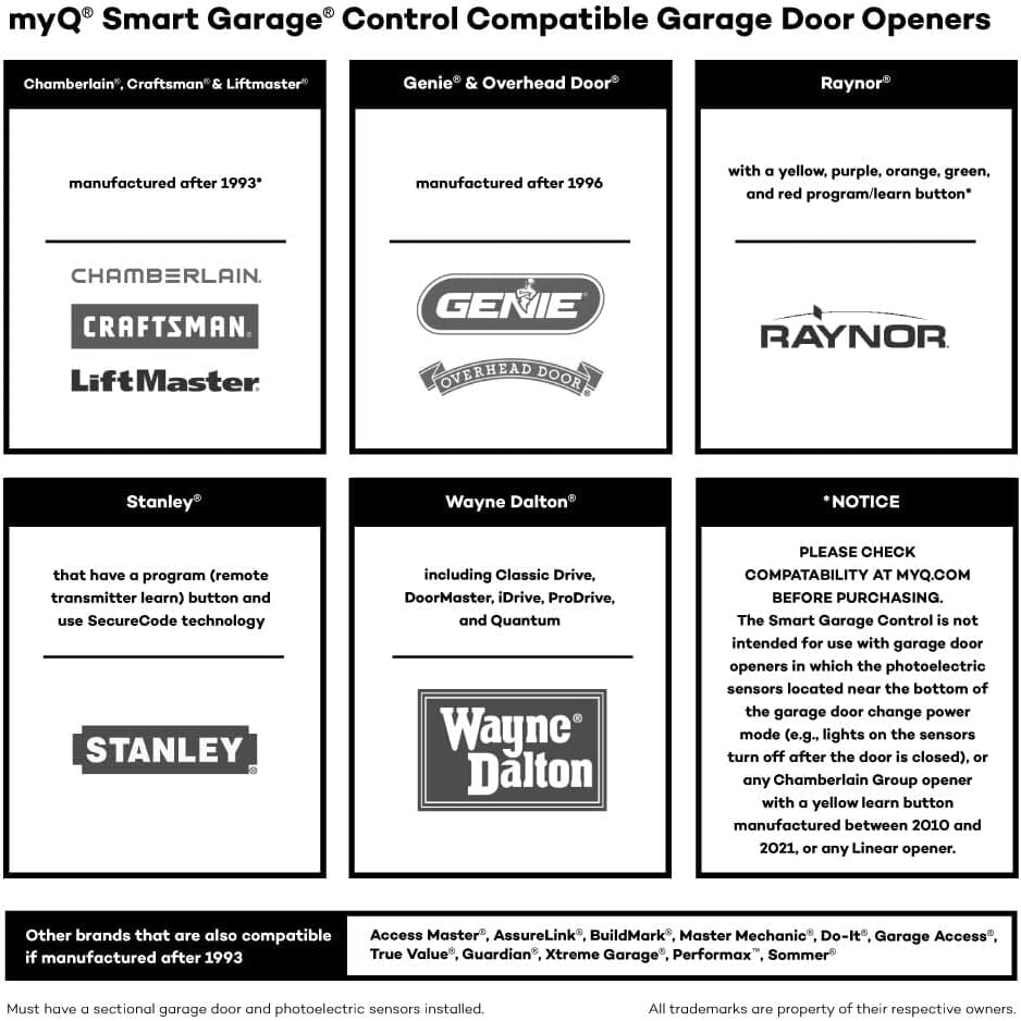 Smart Garage Control, White Garage Door Keypads & Remotes CHAMBERLAIN 