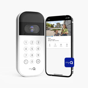 Smart Garage Door Video Keypad with Wide-Angle Camera, White Garage Door Keypads & Remotes OwensAssetFund Gifts 