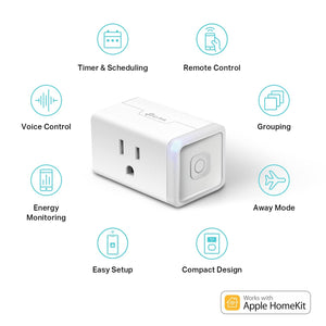 Smart Plug Outlet Mini 15A, 4 Count (Pack of 1) (EP25P4), White plugs Kasa 