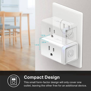 Smart Plug Outlet Mini 15A, 4 Count (Pack of 1) (EP25P4), White plugs Kasa 