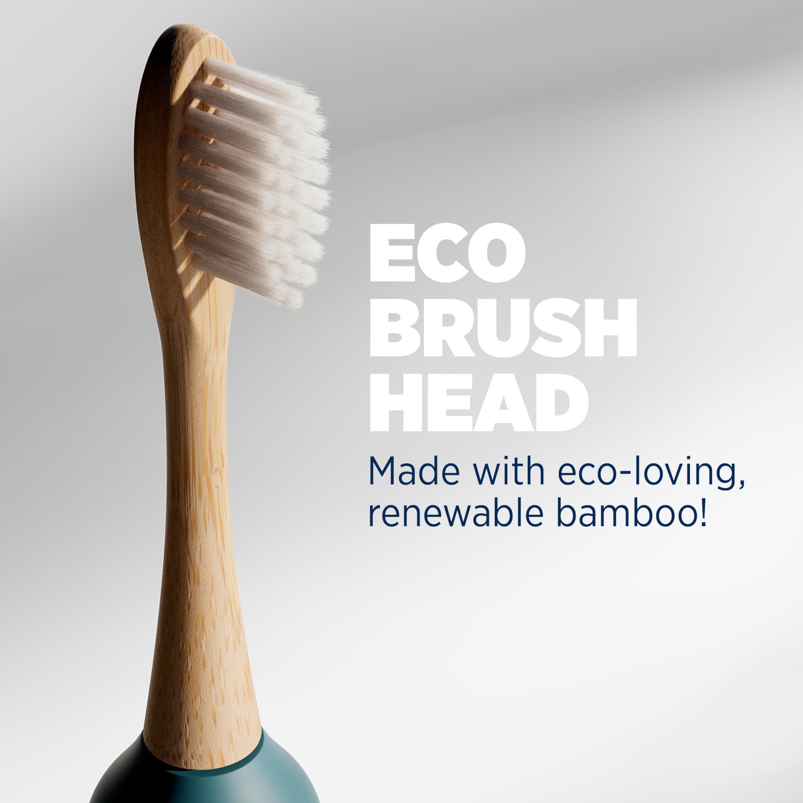 Sonic Electric Toothbrush for Adults - Bamboo Heads -Deep Ocean (Blue) Beauty Lumineux 