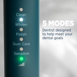 Sonic Electric Toothbrush for Adults - Bamboo Heads -Deep Ocean (Blue) Beauty Lumineux 