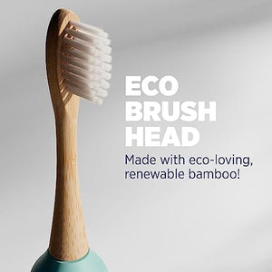 Sonic Electric Toothbrush with Bamboo Heads - Crystalline (Light Blue) Beauty Lumineux 