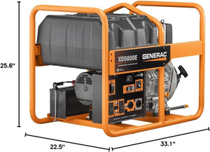 XD5000E 5000-Watt Diesel-Powered Portable Generator Portable Generator Generac 