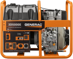 XD5000E 5000-Watt Diesel-Powered Portable Generator Portable Generator Generac 